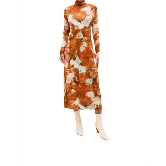 NEW MARIE OLIVER paxton midi dress in havana